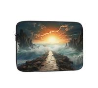 Housse pour ordinateur portable de 17", housse de transport divisée en forme de voie maritime, résistante aux chocs, pour homme et femme