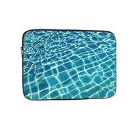 Housse pour ordinateur portable de 17 po, housse de transport résistante aux chocs pour ordinateur portable de 17", bleu aquatique, pour homme et femme