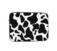 Housse pour ordinateur portable de 17 pouces avec impression de taches de vache - Sacoche pour ordinateur portable - Pour homme et femme