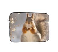 Housse pour ordinateur portable de 17 pouces - Housse de protection antichoc pour ordinateur portable - Motif écureuil amusant - Pour homme et femme