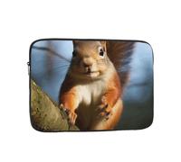 Housse pour ordinateur portable de 17 pouces - Housse de protection antichoc pour ordinateur portable - Motif écureuil amusant - Pour homme et femme