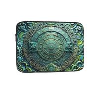 Housse pour ordinateur portable de 17 pouces, housse de transport résistante aux chocs pour homme et femme avec calendrier maya