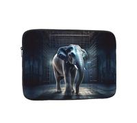 Housse pour ordinateur portable de 17 pouces - Motif éléphant hors de la cage - Résistante à l'eau - Pour homme et femme