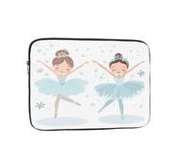 Housse pour ordinateur portable de 33 cm motif ballerine flocon de neige - Sac de transport résistant aux chocs pour ordinateur portable - Pour homme et femme - Résistant à l'eau