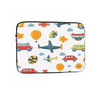 Housse pour ordinateur portable de 38,1 cm, motif avions de dessin animé, pour homme et femme, résistante à l'eau, résistante aux chocs, motif montgolfières