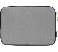 DICOTA Skin Case Flow, Pochette pour Ordinateur Portable/Notebook/Tablette, Sac pour Ordinateur Portable en Néoprène, Extensible, Gris/Jaune, pour Ordinateurs Portables 13-14,1"