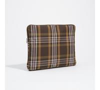 Housse pour ordinateur portable en jacquard tartan vert chasseur UN