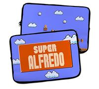 Housse pour Ordinateur Portable et Tablette. Personnalisé avec Nom. Housse PC 14 Pouces. Néoprène. Pochette Sacoche pour Chromebook Ultrabook Netbook Tablette. Mario