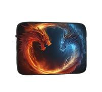 Housse pour ordinateur portable Fire and Ice Dragons 10 pouces, imperméable, résistante aux chocs, pour ordinateur portable, sac léger pour tablette