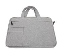 Housse pour Ordinateur Portable, Housse de Protection Imperméable en Tissu Oxford Résistant aux Rayures Gris Clair pour Bureau d'étude (15 Pouces)