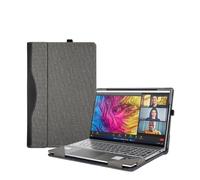 Housse pour Ordinateur Portable HP Envy x360 2 en 1 16-ad 16z-ad 16-AC 16t-AC et HP Zbook Firefly 16" G11 en Cuir PU séparable avec Grille d'aération Thermique Gris Clair