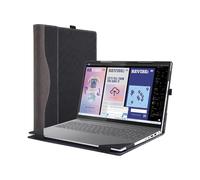 Housse pour ordinateur portable Lenovo Yoga 7i 2 en 1 16" Gen 10 pour Yoga 7 2-en-1 16ILL10 16AKP10 [Vérifier les modèles] Housse amovible en PU avec trou de dissipation de la chaleur (Noir)