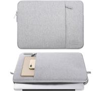 Housse pour ordinateur portable MacBook Pro, étui vertical fin et léger avec poche supplémentaire, en polyester, design en toile, fermeture