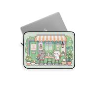 Housse pour ordinateur portable, motif chats mignons dans un café, protection douce pour ordinateur portable, décoration pour ordinateur portable, multicolore, 30 cm, Générique