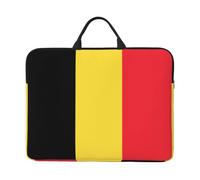 Housse pour ordinateur portable Motif drapeau de la Belgique 16,5 x 12,2" Compatible avec ordinateurs portables 14" pour un rangement facile