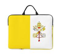 Housse pour ordinateur portable Motif drapeau du Vatican 41,9 x 31 cm Compatible avec les ordinateurs portables de 14" pour un rangement facile