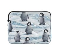Housse pour ordinateur portable Motif pingouins mignons Blanc