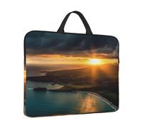 Housse pour ordinateur portable Sunrise Over Hawaï - Résistante à l'eau - Avec poignée