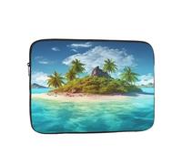 Housse pour ordinateur portable Tropical Island 13", imperméable, résistante aux chocs, légère et légère