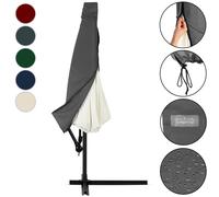 Deuba Housse de Protection pour Parasol Ø3m Anthracite bâche de Protection en Polyester résistant avec Fermeture éclair