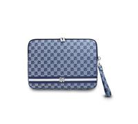 DKNY Housse pour PC 13/14 pouces Élégante Motifs à carreaux et rayures bleu