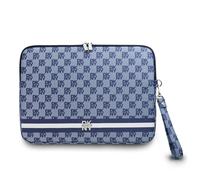 DKNY Housse pour PC 13/14 pouces Élégante Motifs à carreaux et rayures bleu