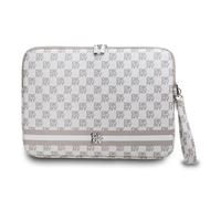 Housse pour PC 15 / 16 pouces Élégante avec Motifs à Carreaux et à Rayures Beige