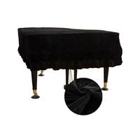 Housse pour piano 1 housse de protection en velours for piano à queue, complète anti-rayures, lavable, accessoires for instruments(Black,XL)