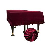 Housse pour piano 1 housse de protection en velours for piano à queue, complète anti-rayures, lavable, accessoires for instruments(Red,L)