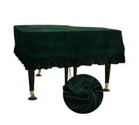 Housse Pour Piano à Queue 1x housse de Piano en velours couverture complète à queue protection anti-rayures for meubles accessoires d'instruments lavables(Green,XL)