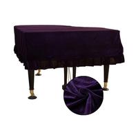 Housse Pour Piano à Queue 1x housse de Piano en velours couverture complète à queue protection anti-rayures for meubles accessoires d'instruments lavables(PURPLE,M)
