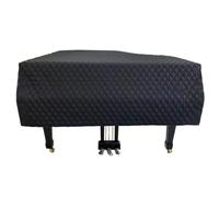 Housse pour piano à queue, housse anti-poussière, protection matelassée pour piano à queue, doublure intérieure extra douce-Black||180