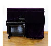 Housse Pour Piano à Queue Housse de Piano décorée en velours doux, lavage à la main, pratique for maison, avec housse protection anti-rayures(Purple Piano cover)