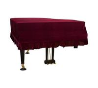 Housse Pour Piano à Queue Housse de Piano triangulaire en velours doux, décoration lavable for la maison, magnifique étui protection for(Red)
