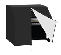 Housse Pour Piano à Queue Housse de piano verticale, housse complète imperméable, en tissu Oxford 420D plaqué argent, abat-jour, humidité