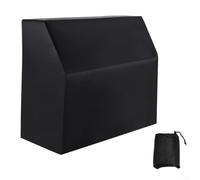 Housse pour piano droit, tissu Oxford 420D, housse intégrale anti-poussière et imperméable avec intérieur argenté avec cordon de serrage réglable et sac de rangement pour pianos droits standard, noir
