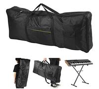 Housse pour Piano Électronique, Housse Clavier 61 Touches Sac de Clavier Housse Tissu Oxford Étui pour Clavier Piano Électrique Sac Piano Imperméable à L'Eau et à la Poussière