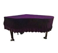 Housse pour Piano Housse de piano en velours Housse de piano à queue Micro Clavier noir Housse anti-poussière(Purple,210-220)