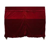 Housse pour piano Housse de piano tridimensionnelle, housse en velours doré, protection épaisse for, à queue(Red)