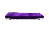 Housse pour Piano Housse de protection anti-poussière for piano électrique 61 touches, avec pompons, en velours(PURPLE)