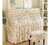 Housse pour piano, Housse de protection anti-poussière for piano, motif petit ours mignon, élégante, housse complète for chaise, simple et(Double chair cover)