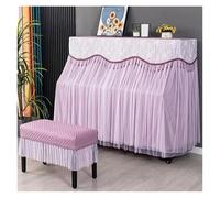 Housse pour piano Housse de protection for piano élégante avec chaise, 2 pièces, housse complète for, contre la poussière for tabouret(Purple,148-155cm 36-76cm)