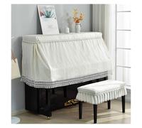 Housse pour Piano Housse de protection intégrale for piano, minimaliste, en maille et dentelle, petite housse de protection fraîche en tissu for piano(Color-06,153x35cm Cover)