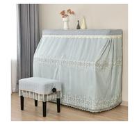Housse pour Piano Housse de protection intégrale for piano, minimaliste, en maille et dentelle, petite housse de protection fraîche en tissu for piano(Color-05,158x40cm Cover)