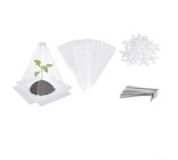 Housse pour plantes en PVC pour une résistance au gel et la prévention des dommages causés par les animaux, favorisant une croissance saine des plantes pendant les saisons froides (40 pièces)