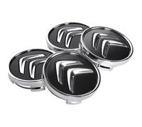 HOUSSE POUR PNEU 4 x Centre de roue Noir 60mm Citroen couvercle cache moyeu Jantes emblème Logo