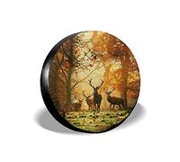 Housse pour Pneu de Secours, Cerf dans la Forêt, Couvertures de Roue, Couverture de Pneu, Résistant aux Intempéries, Protection de Pneu
