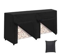 Housse pour porte-bûches - Abri robuste en tissu Oxford 210D, protection imperméable pour bois de chauffage, construction coupe-vent | Protection UV à double couture pour l'extérieur - Fournitures de