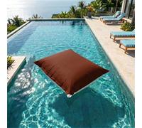 Housse pour Pouf Géant XXL 180x140cm - Déhoussable - Flottant pour Piscine - Terracotta - Déco Arts