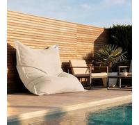 Housse pour Pouf Géant XXL 180x140cm - Intérieur et Extérieur - Déhoussable - AntiUV - Beige - Déco Arts